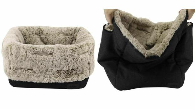 Nobby Enda 2 in 1 - Körbchen und Hundetasche für kleine Hunde z.B. Chihuahua und Katzen, waschbar